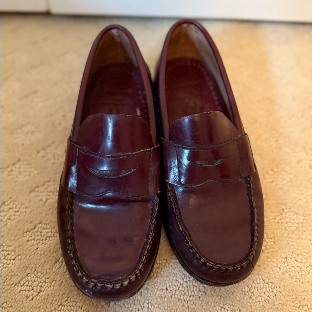 Brooks Brothers Classic Burgundy Leather Loafers